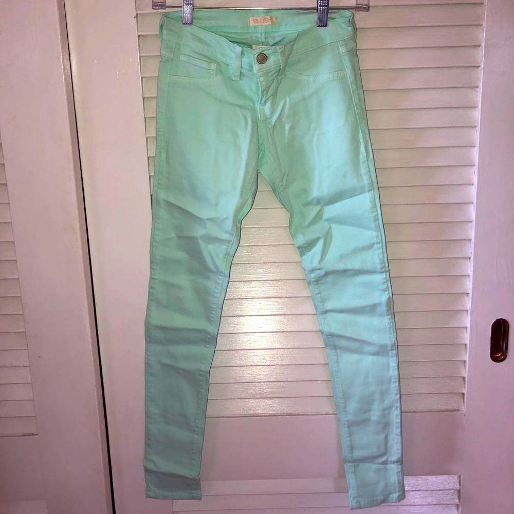 Mint Denim Pants